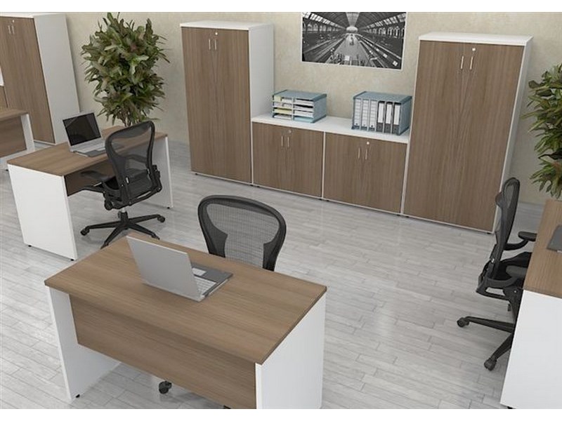 Mesa Corporativa pé Painel BL 2